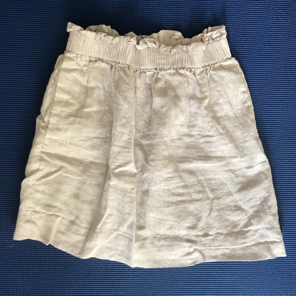 J. Crew Cotton-Linen Sidewalk Skirt